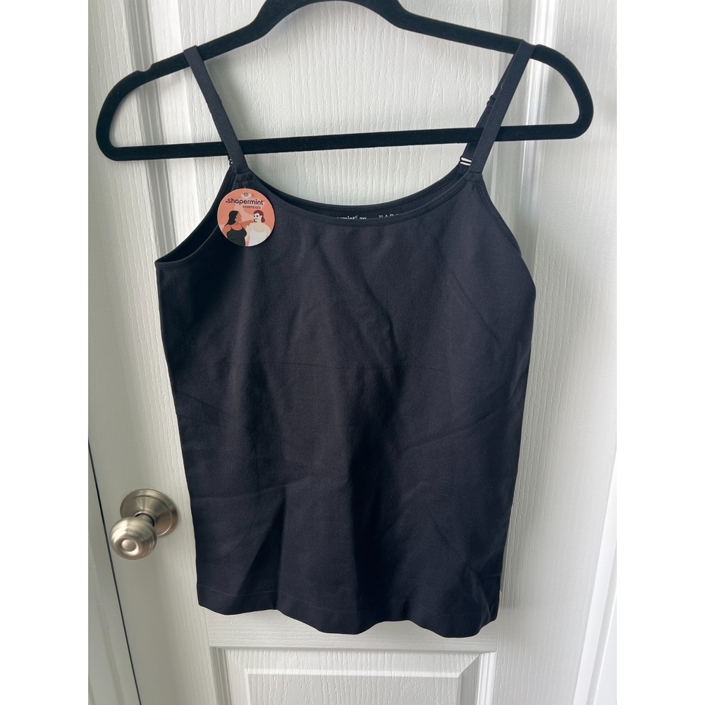 Shapermint Essentials Women's Size 2XL Black All Day Everyday Scoop‎ Neck Cami